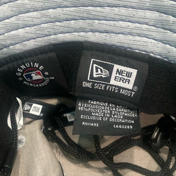 New Era⚾️ Chicago Cubs Training Bucket Hat Gray/Royal Blue Trim OSFM - Picture 7 of 8